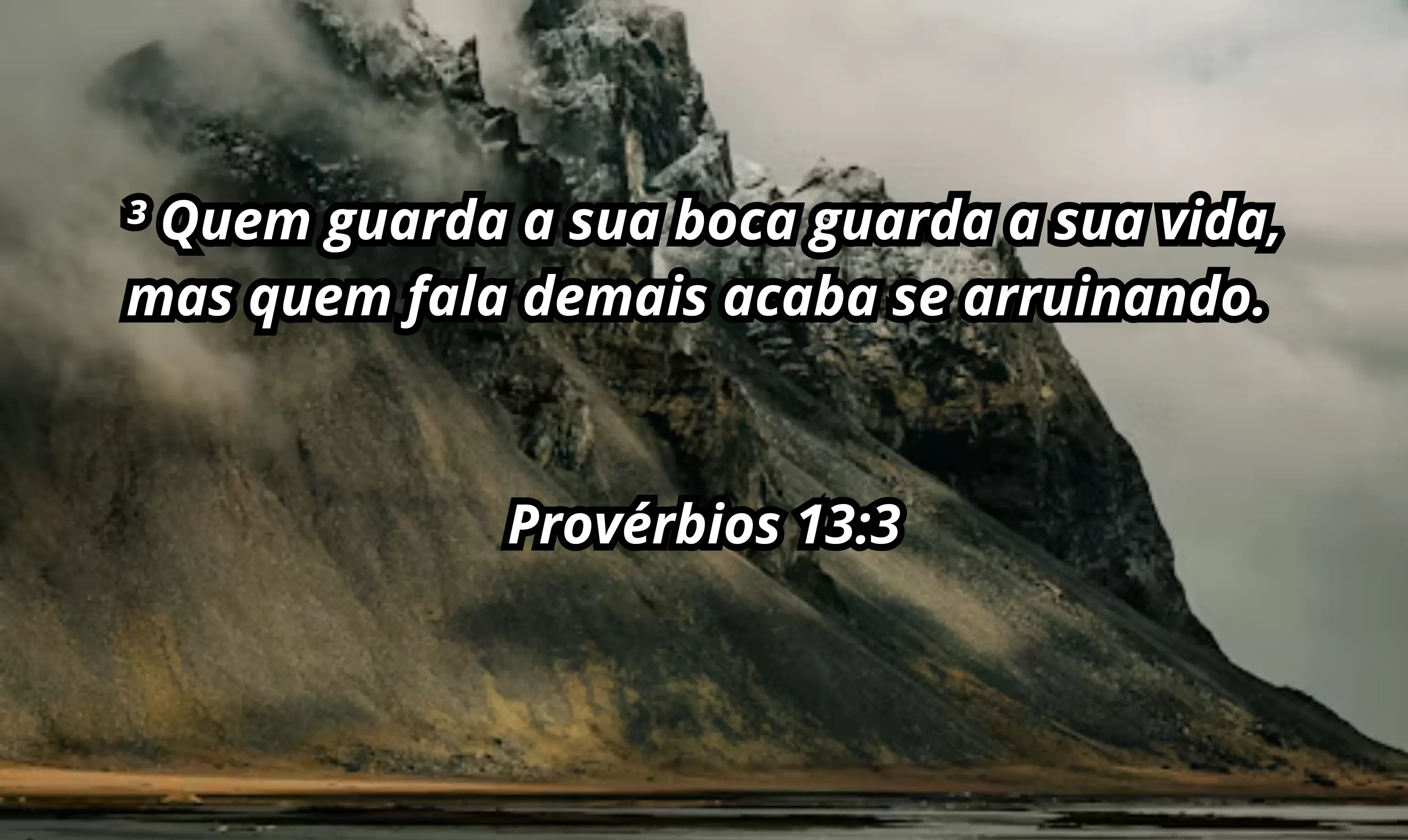 Imagem ilustrativa de Provérbios 13:3, simbolizando a sabedoria no uso das palavras